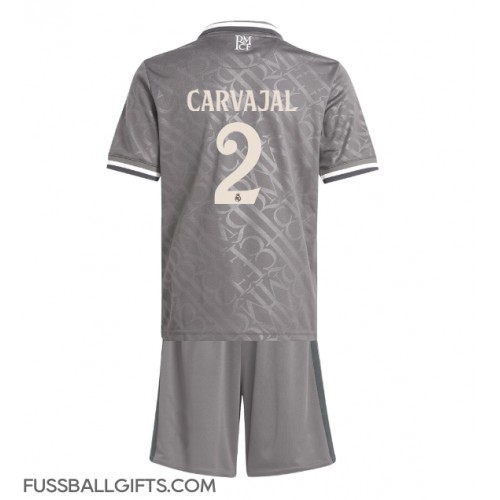 Real Madrid Daniel Carvajal #2 Fußballbekleidung 3rd trikot Kinder 2024-25 Kurzarm (+ kurze hosen)